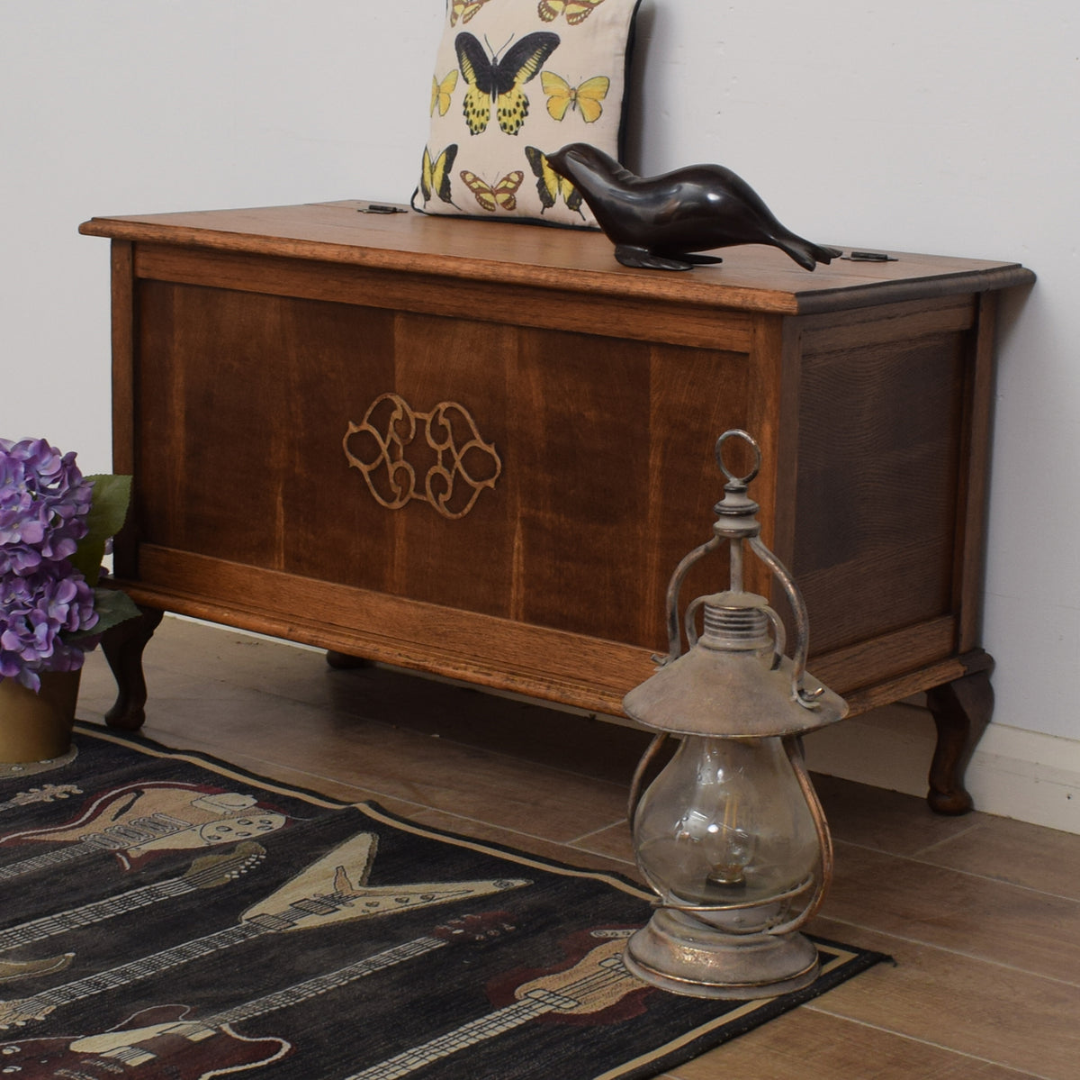 Oak Blanket Box