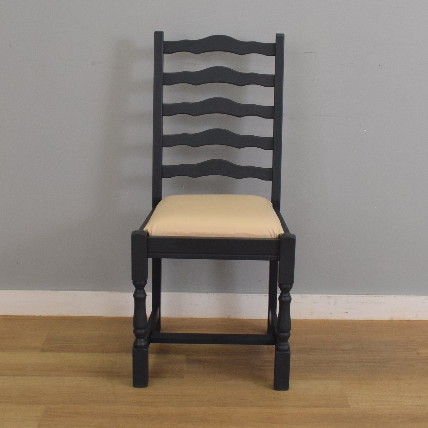 Painted Extendable Table and Six Chairs