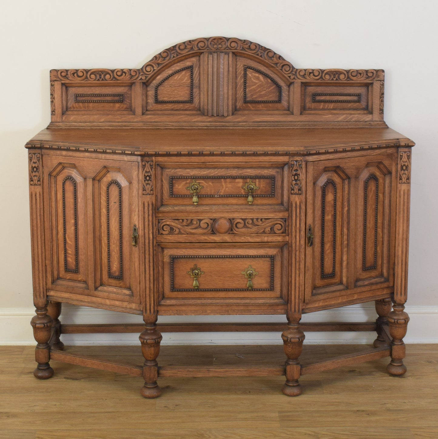 Carved Oak Sideboard