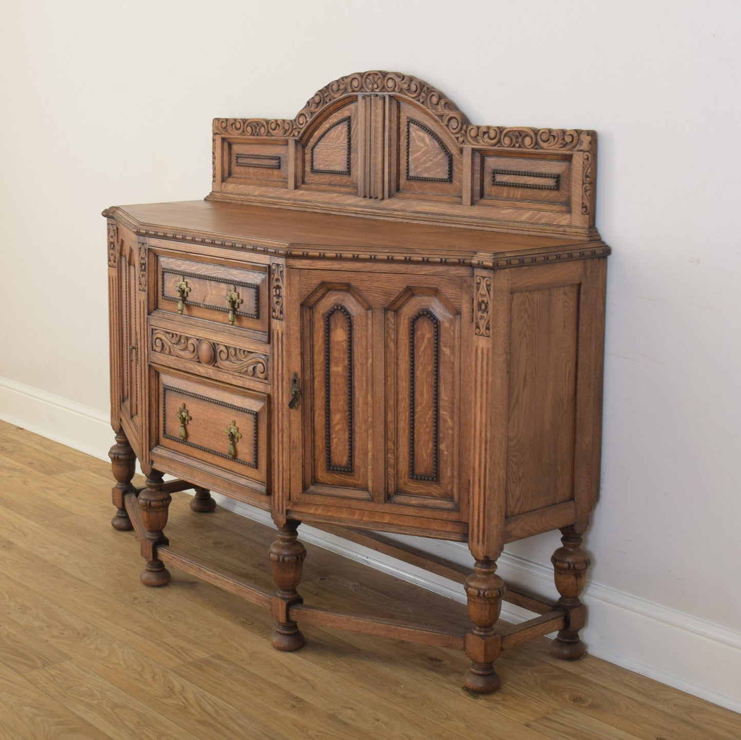 Carved Oak Sideboard