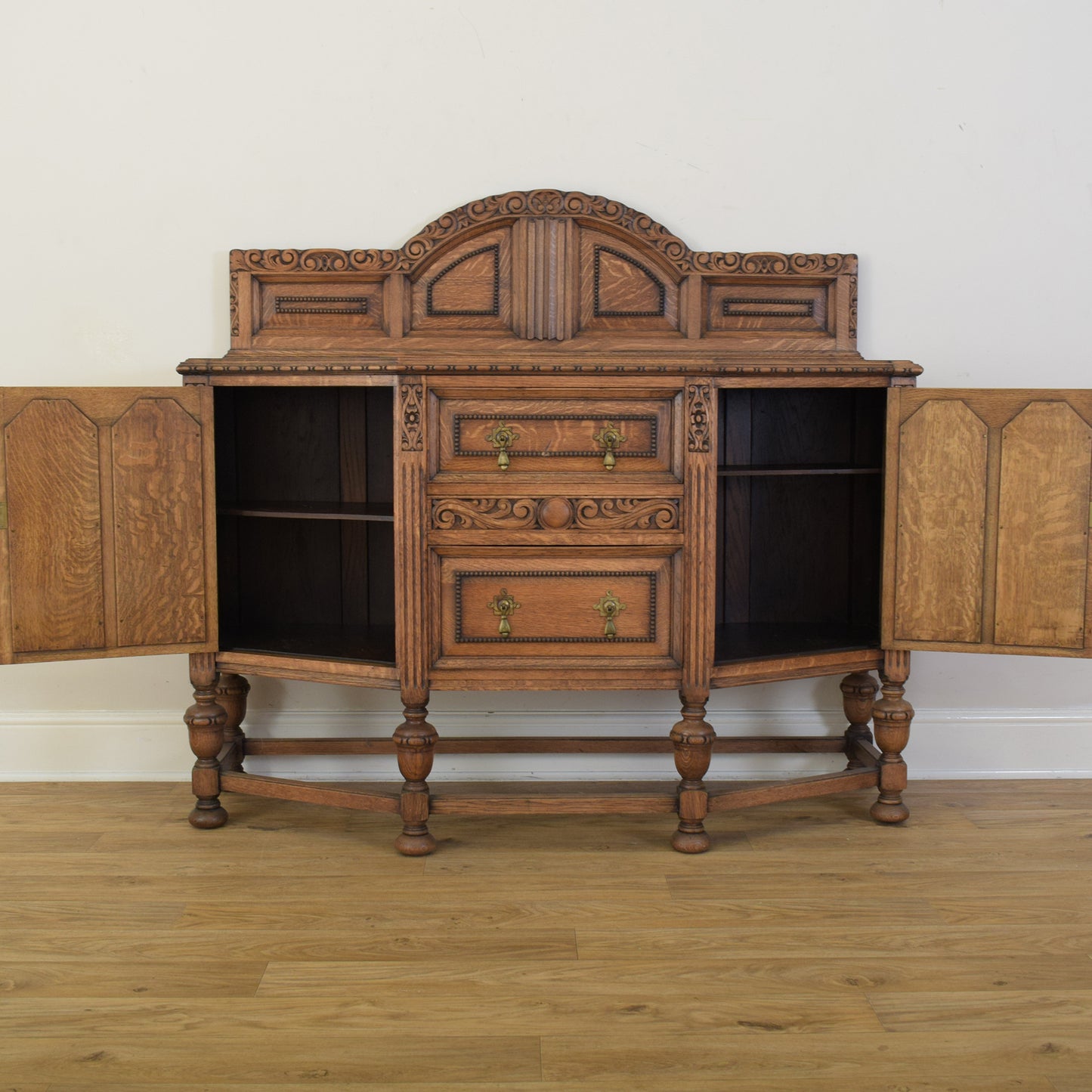 Carved Oak Sideboard