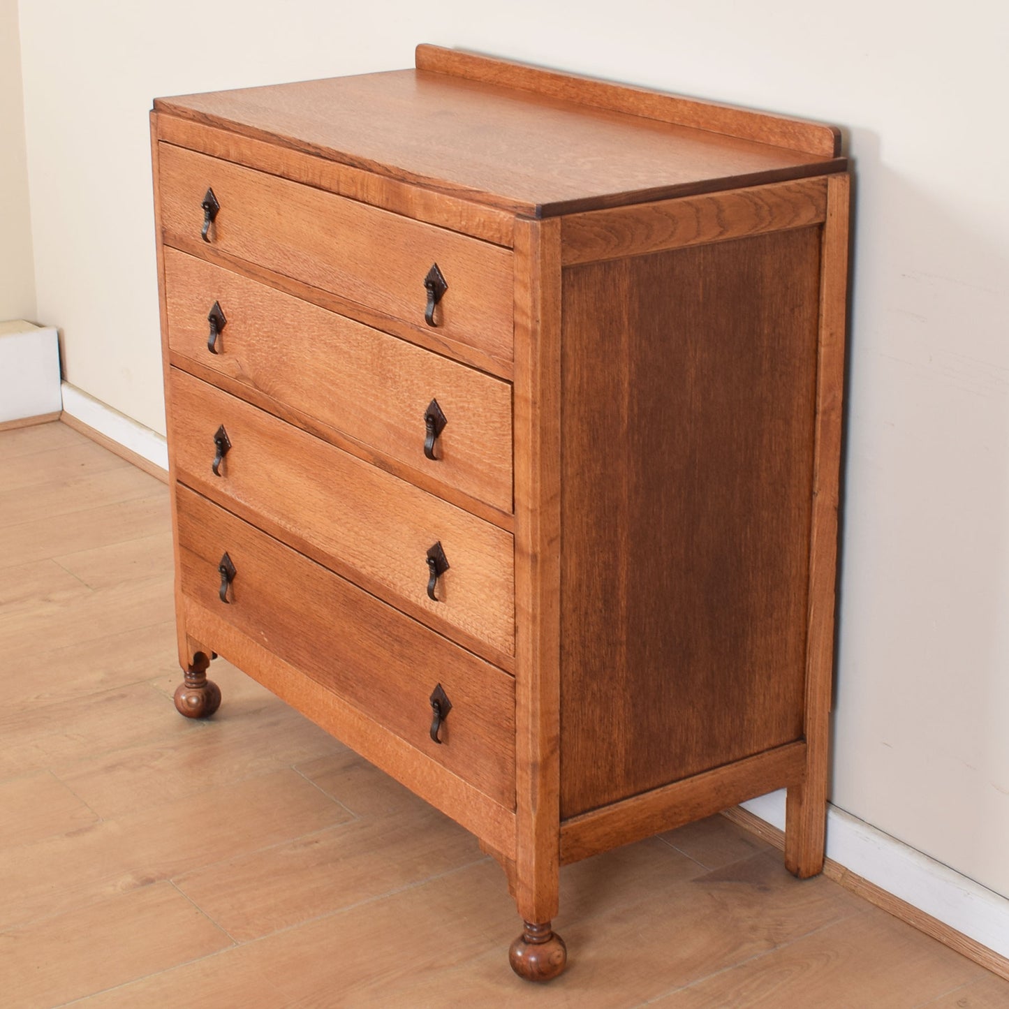 Oak Chest Of Drawers.