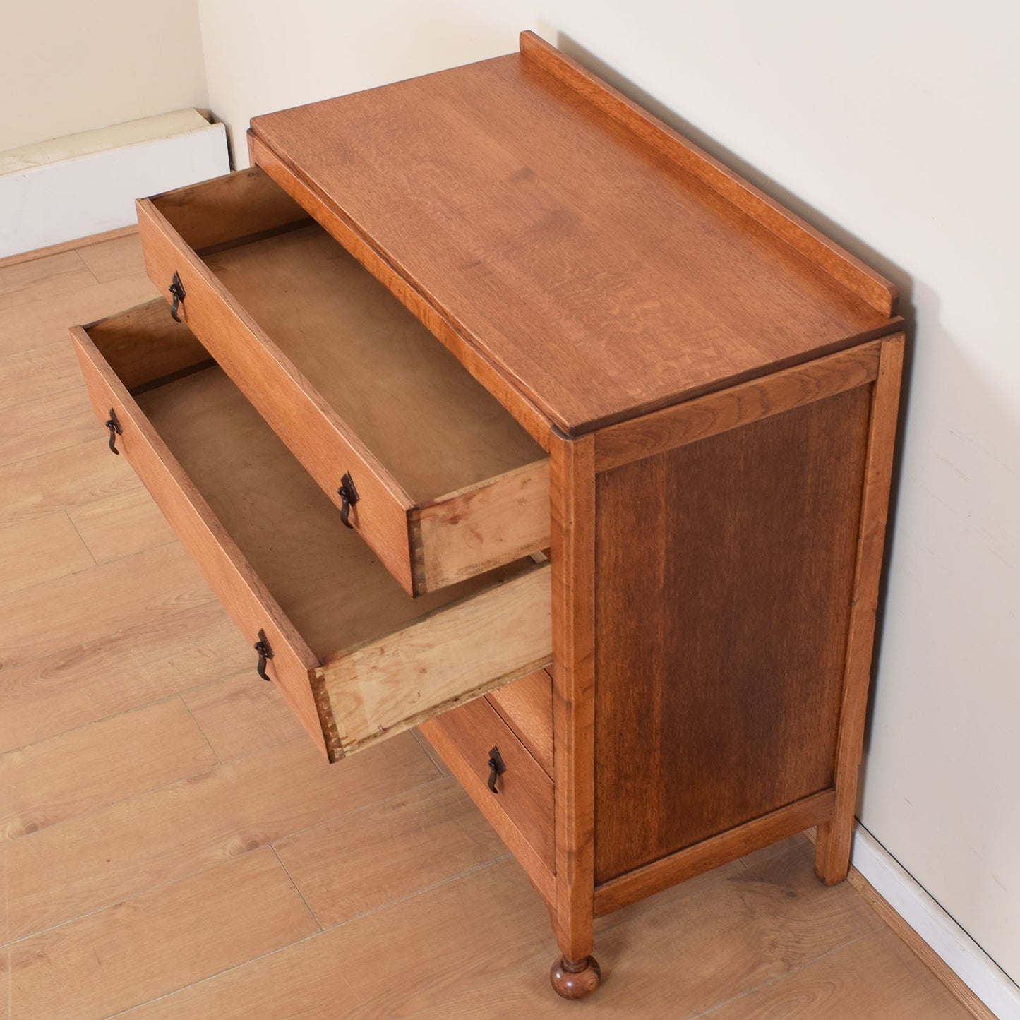 Oak Chest Of Drawers.