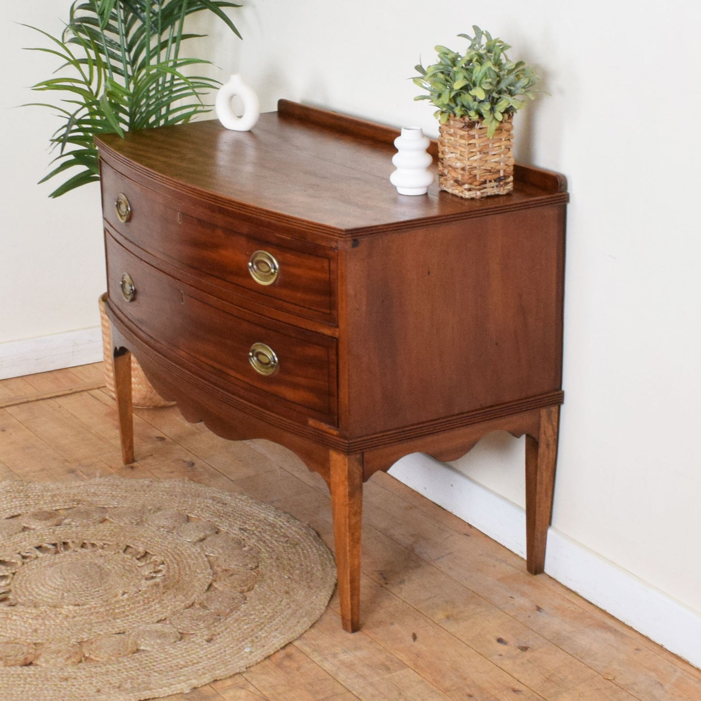 Flamed Mahogany Chest of Drawers