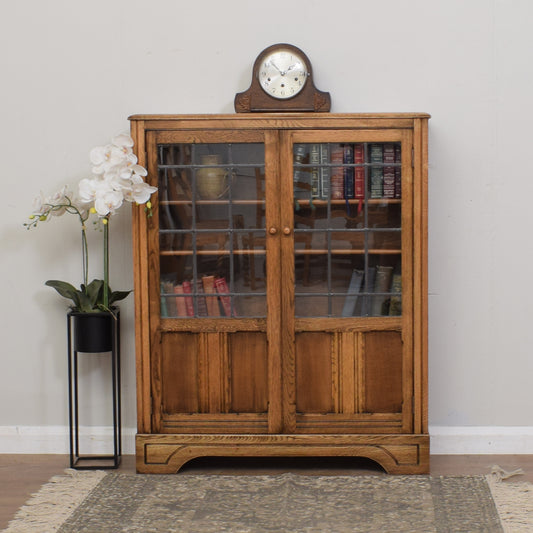 Glazed Oak Bookcase