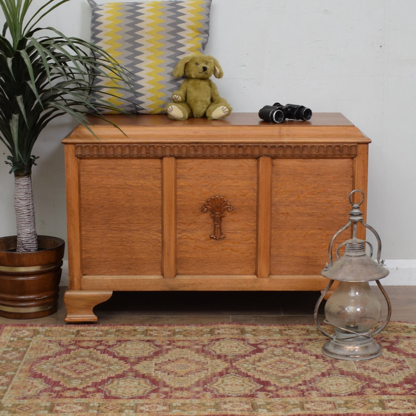 Restored Oak Blanket Box