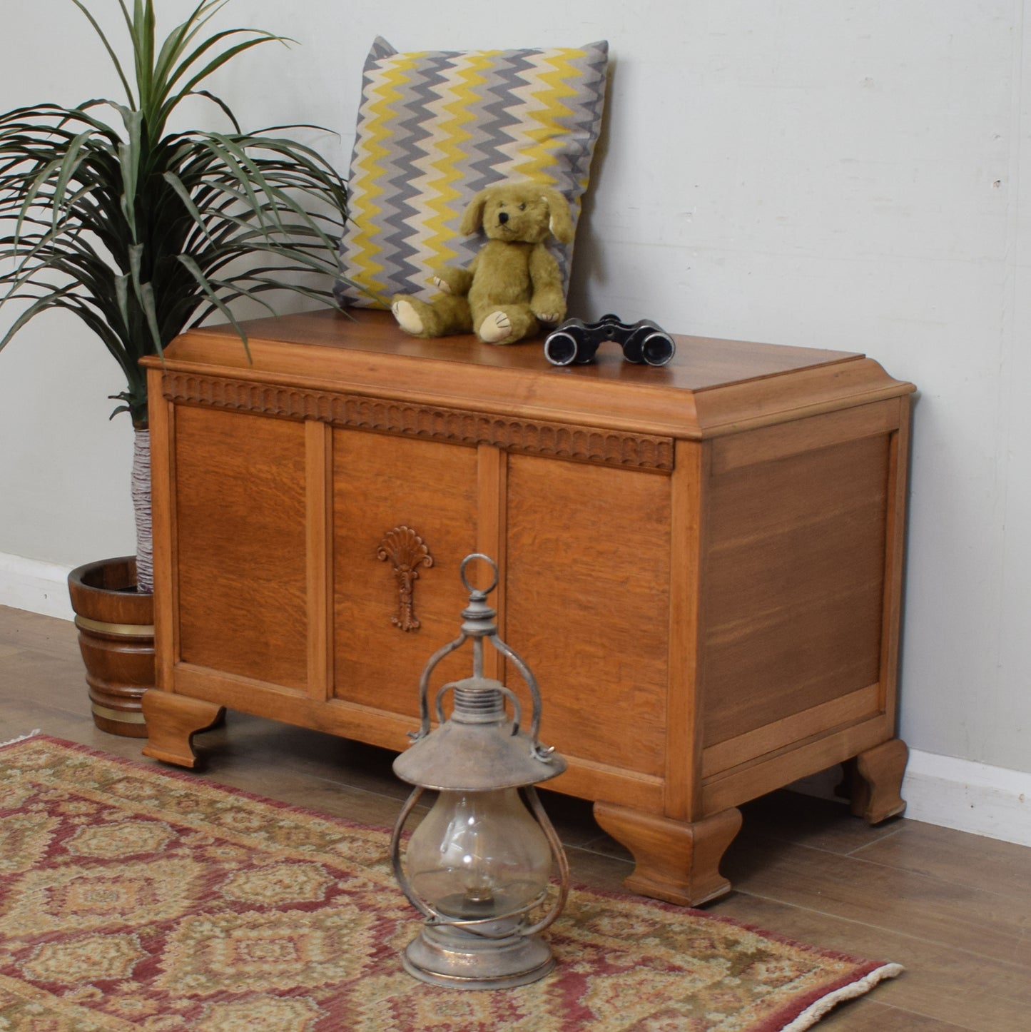 Restored Oak Blanket Box