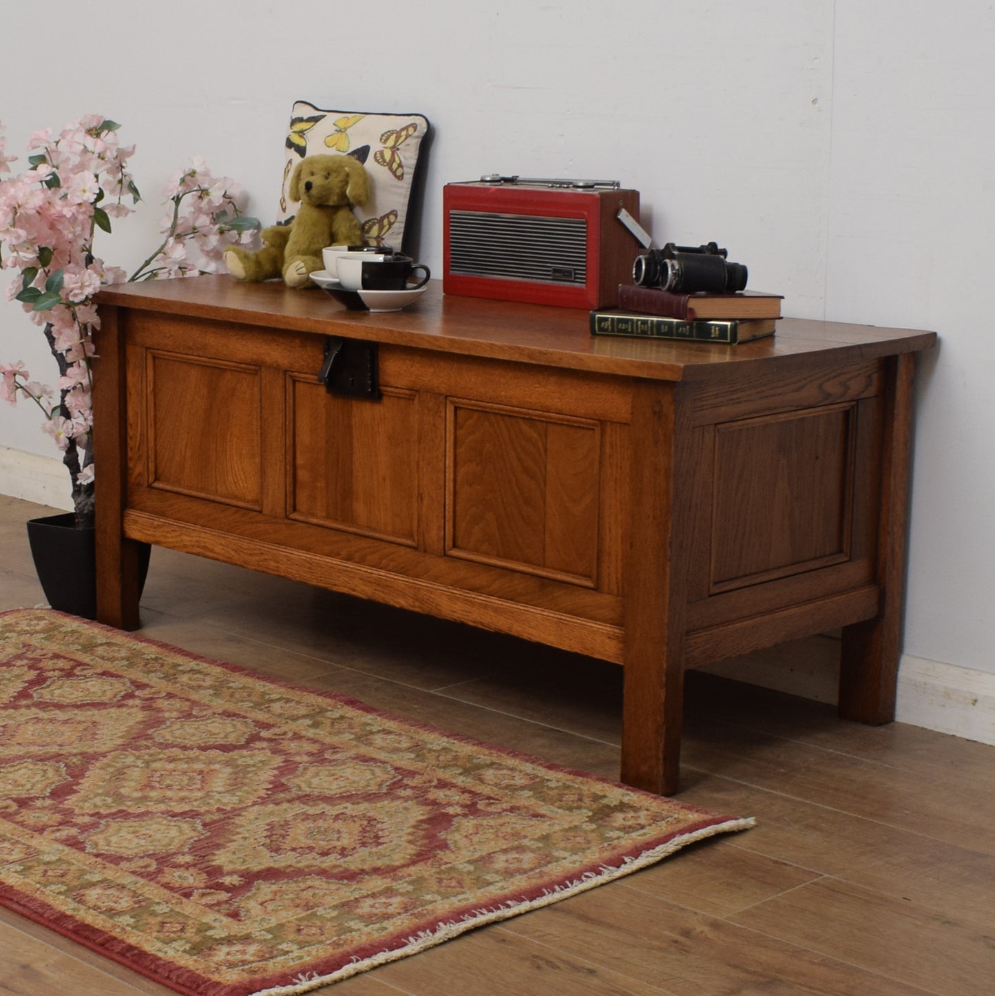 Oak Blanket Box