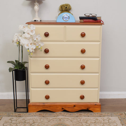 Painted Pine Chest of Drawers