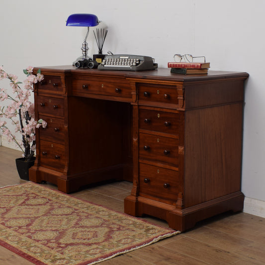 Mahogany Pedestal Desk