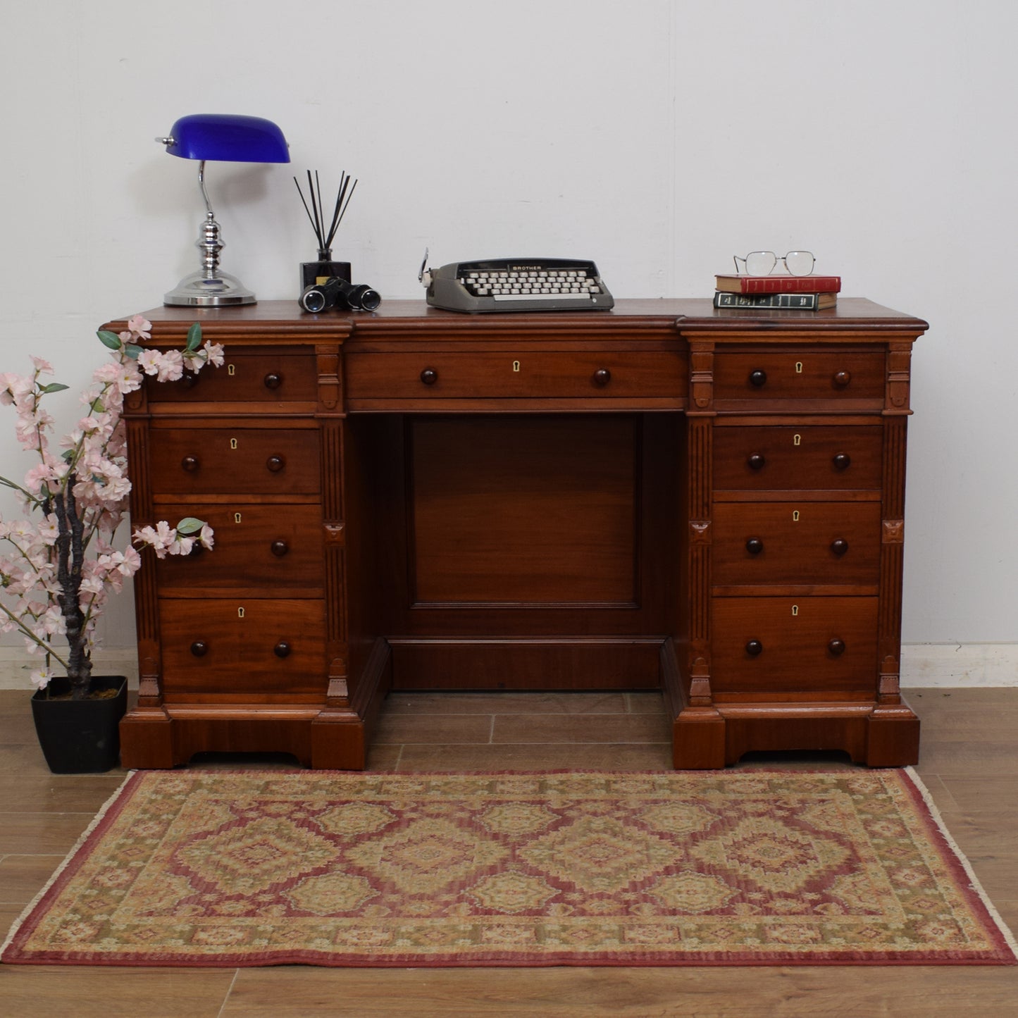 Mahogany Pedestal Desk