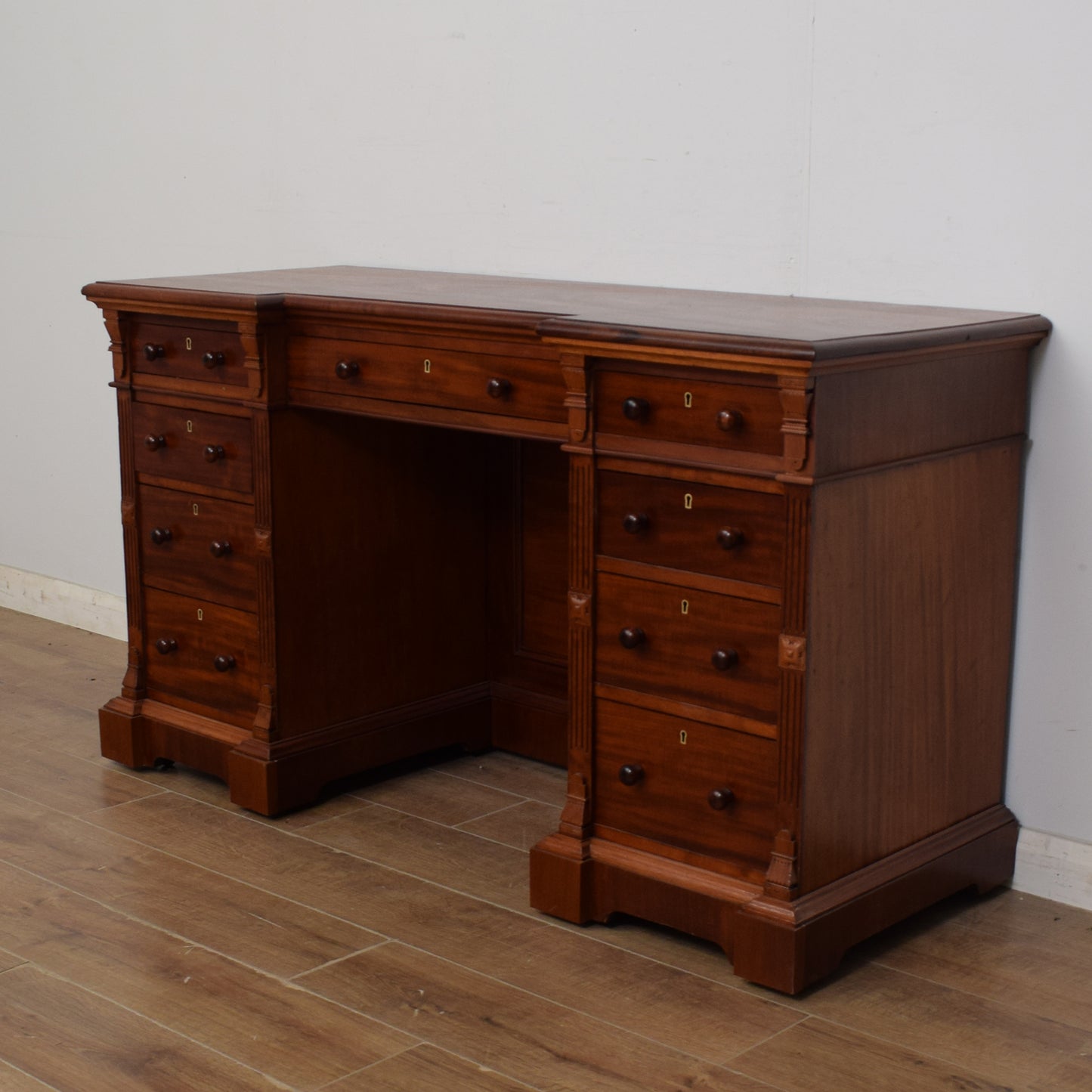 Mahogany Pedestal Desk