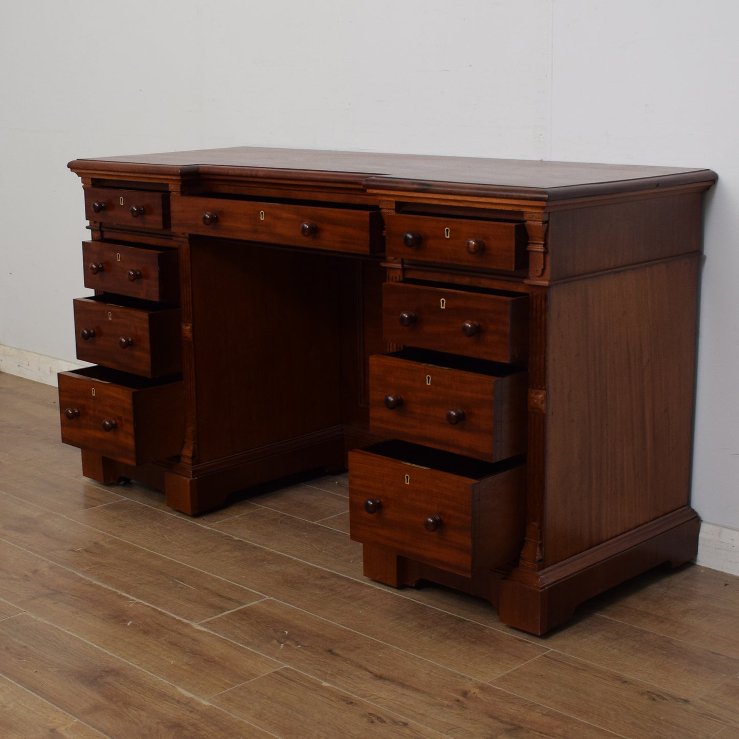 Mahogany Pedestal Desk
