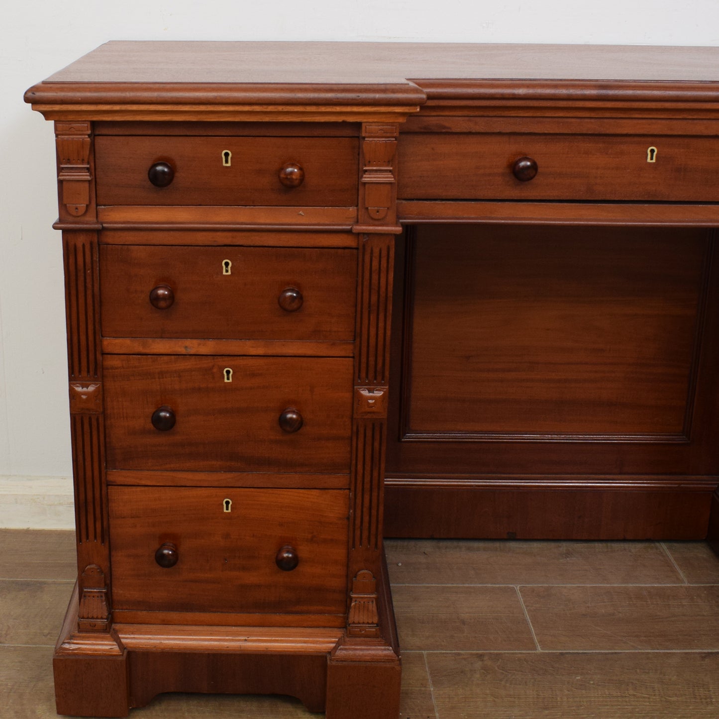 Mahogany Pedestal Desk