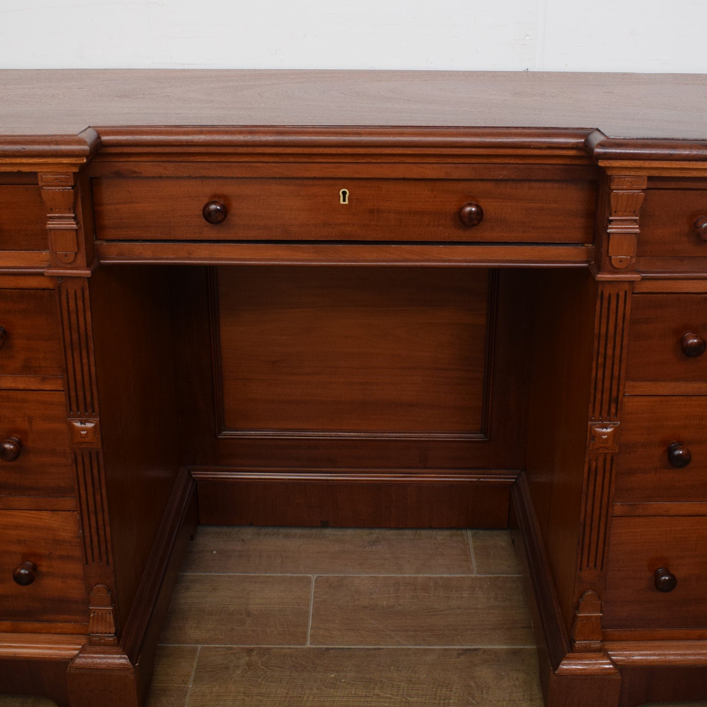Mahogany Pedestal Desk