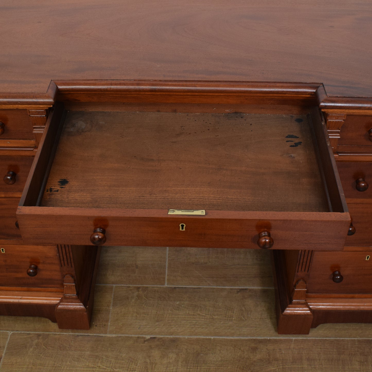 Mahogany Pedestal Desk