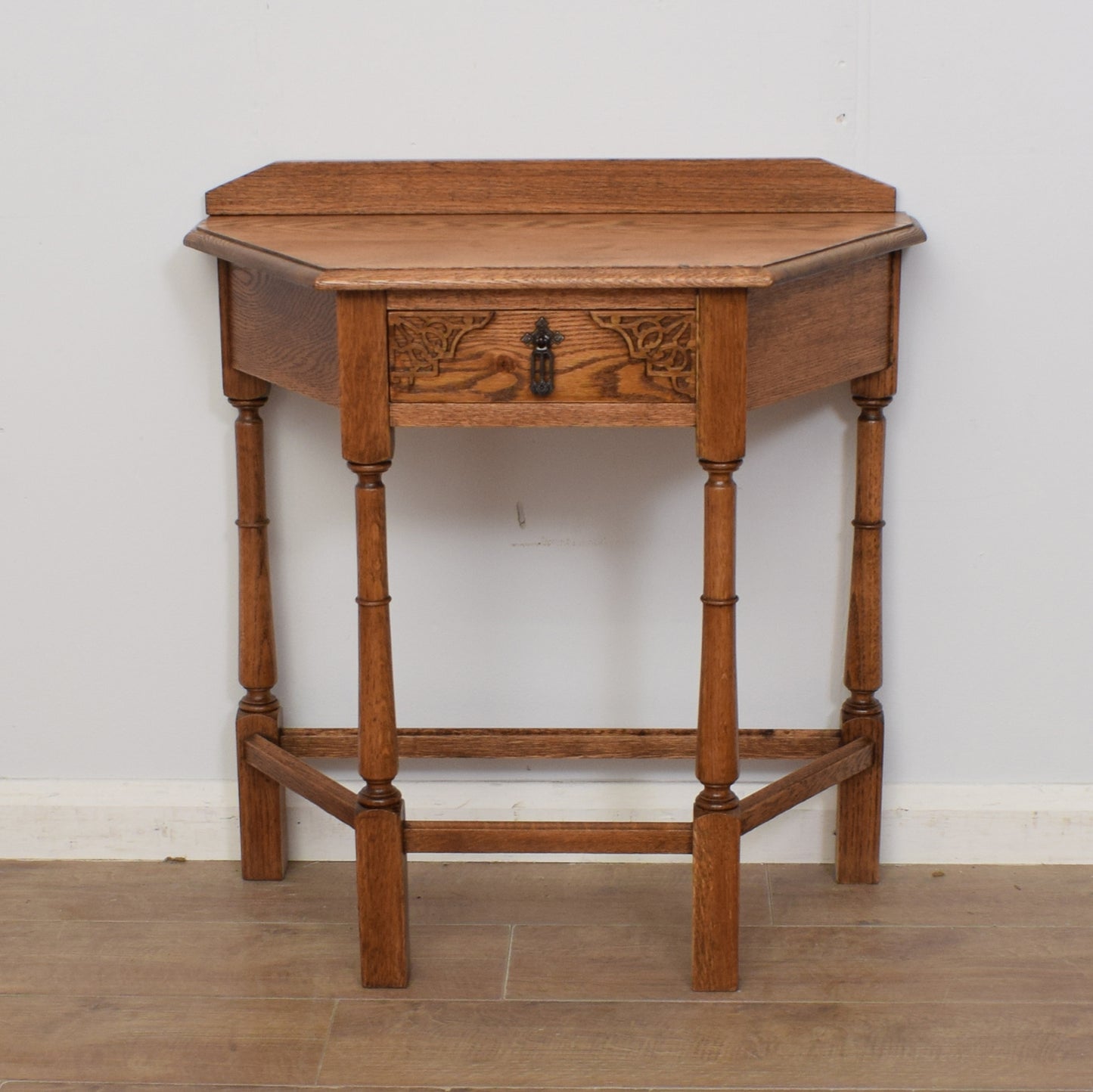 Restored Oak Console Table