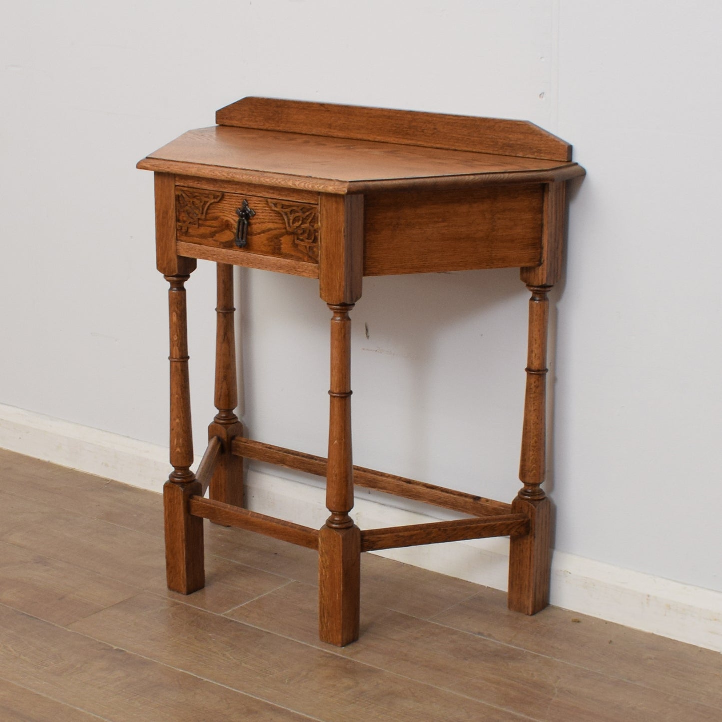 Restored Oak Console Table