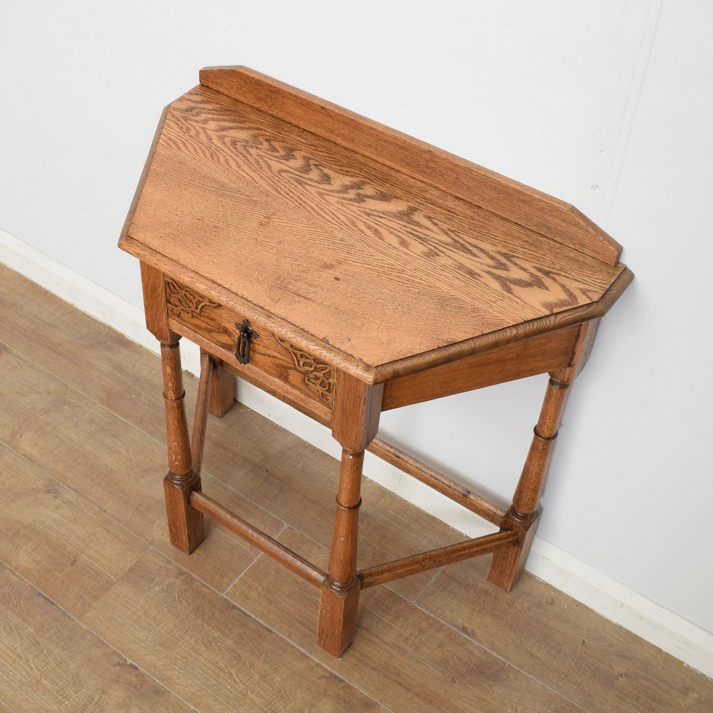 Restored Oak Console Table