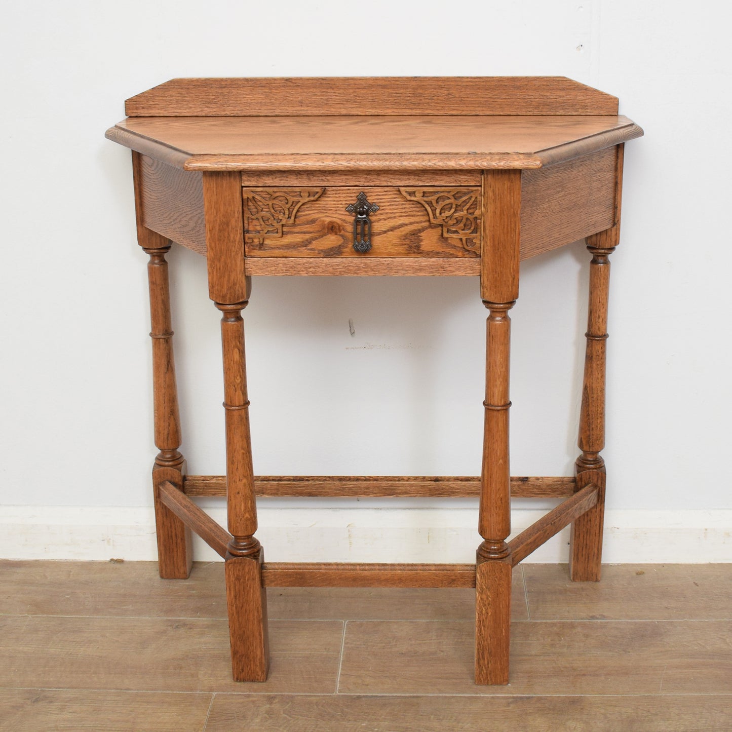 Restored Oak Console Table