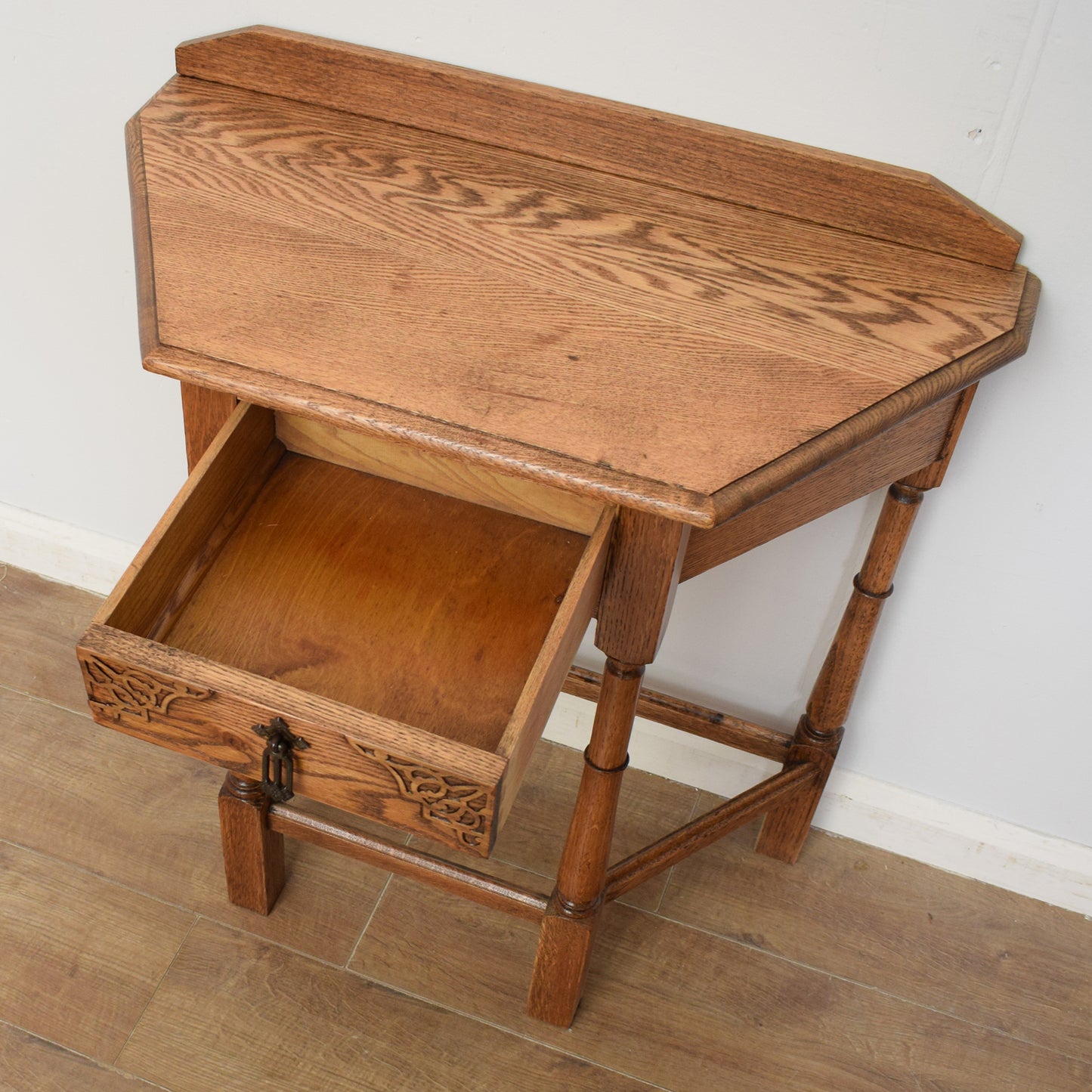 Restored Oak Console Table