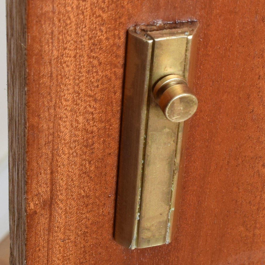 Restored Mahogany Linen Press