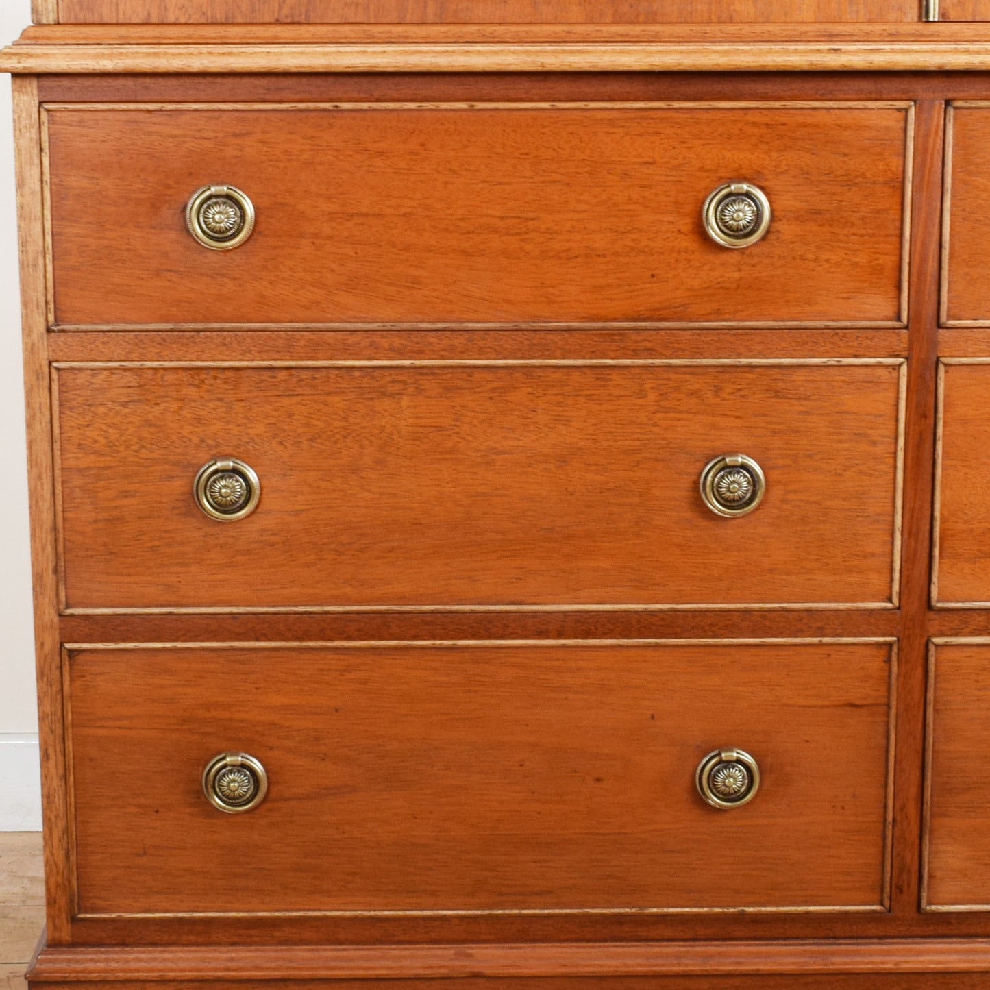 Restored Mahogany Linen Press