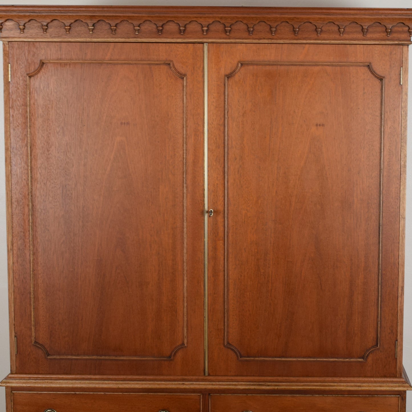 Restored Mahogany Linen Press