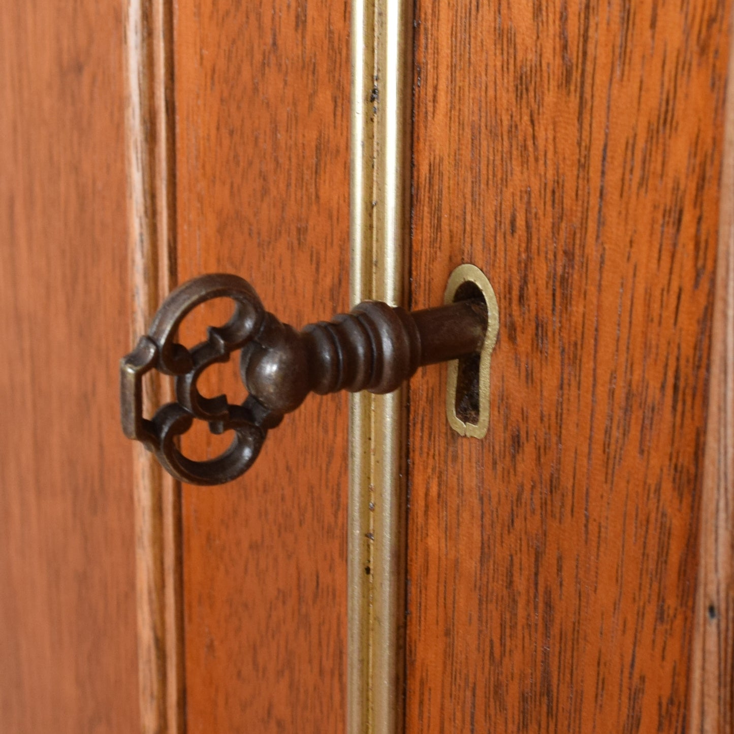 Restored Mahogany Linen Press