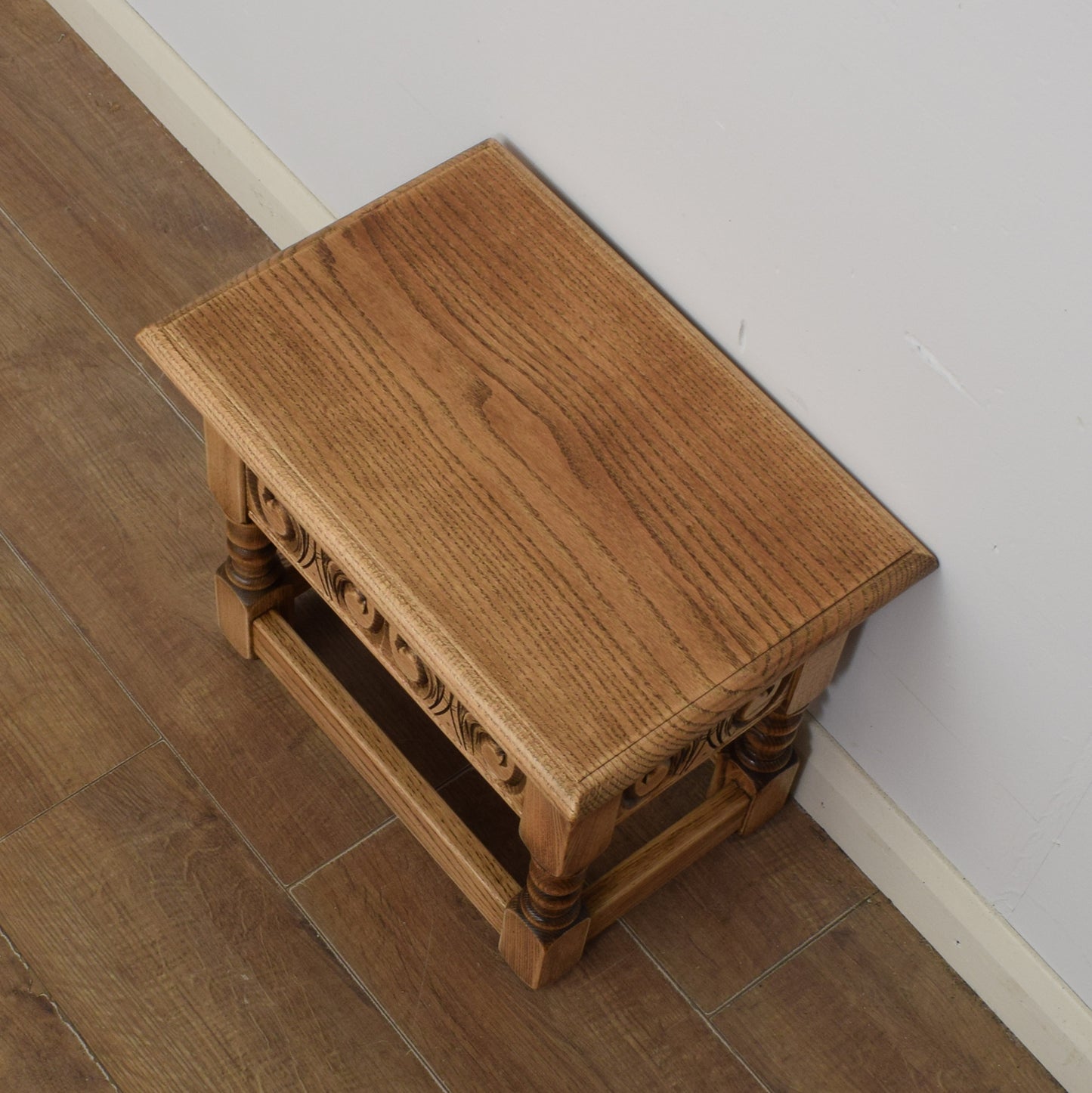 Oak Side Table With Storage