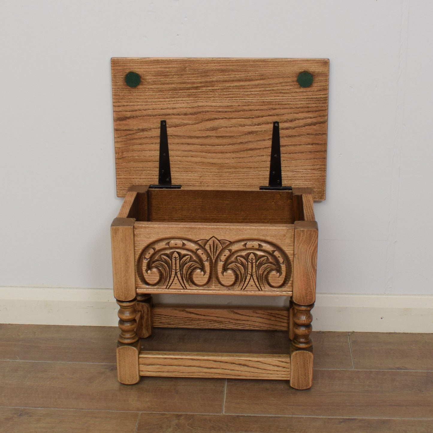 Oak Side Table With Storage