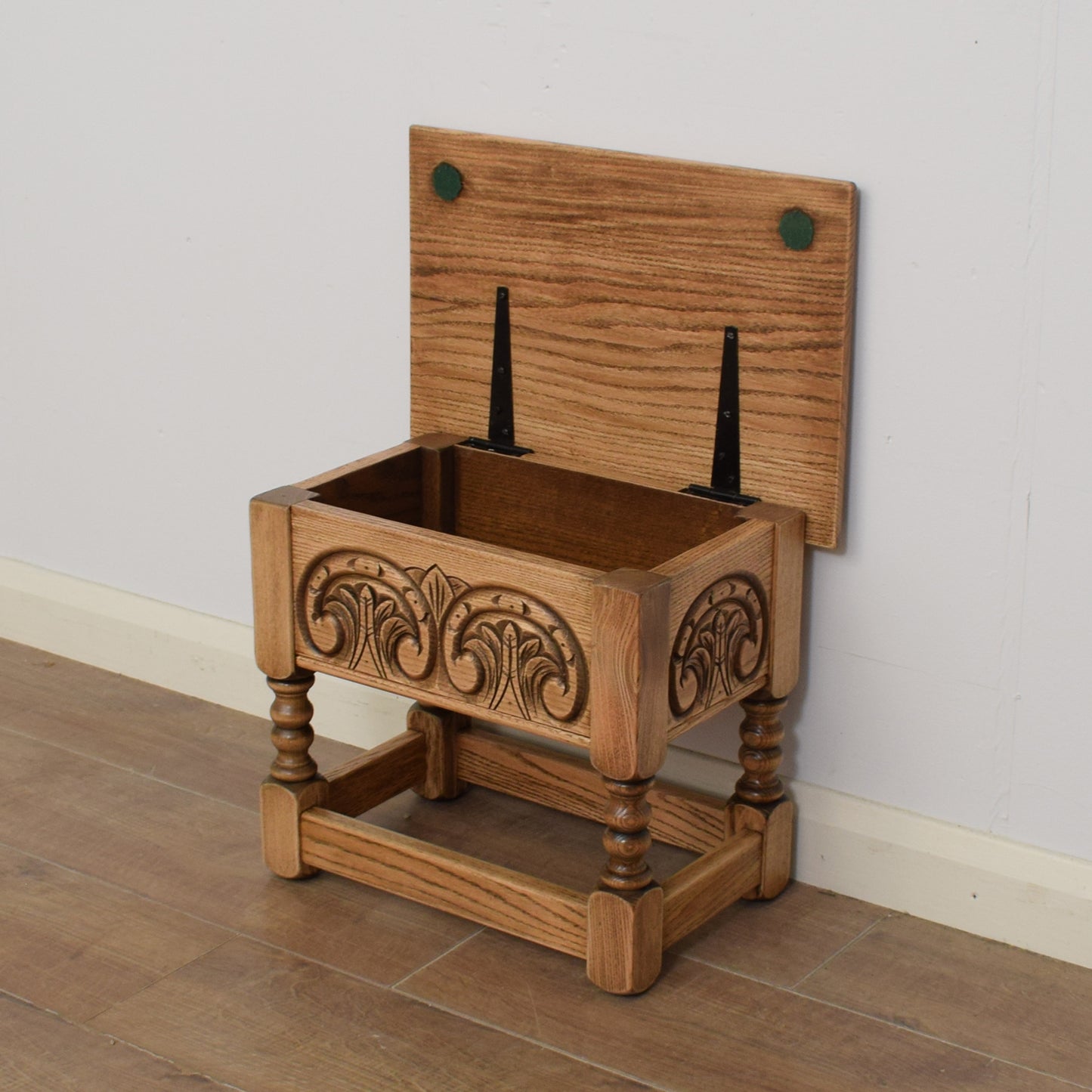 Oak Side Table With Storage