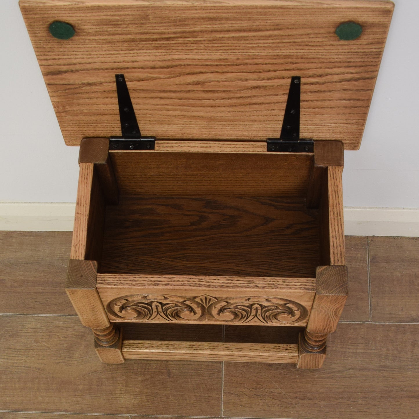 Oak Side Table With Storage