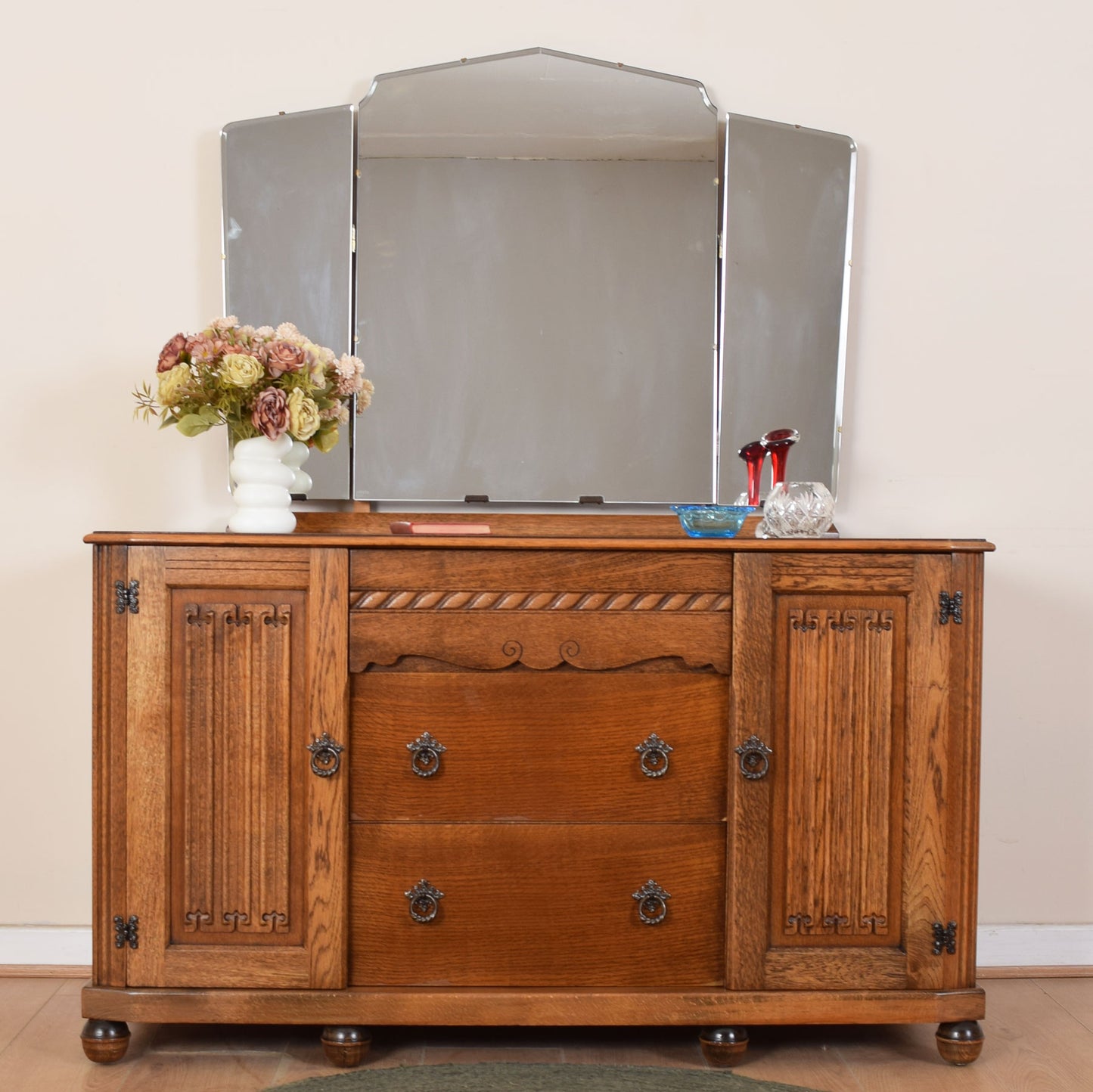 Linenfold Dressing Table