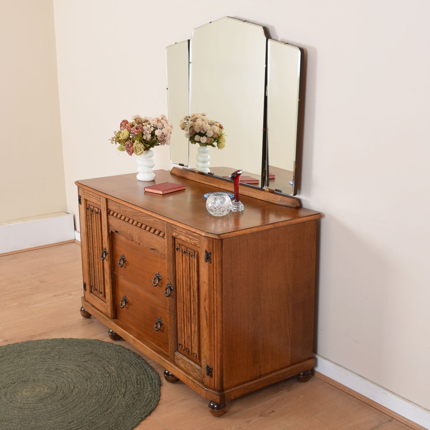 Linenfold Dressing Table