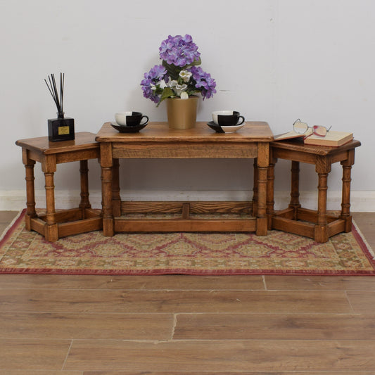 Long Oak Nest of Tables