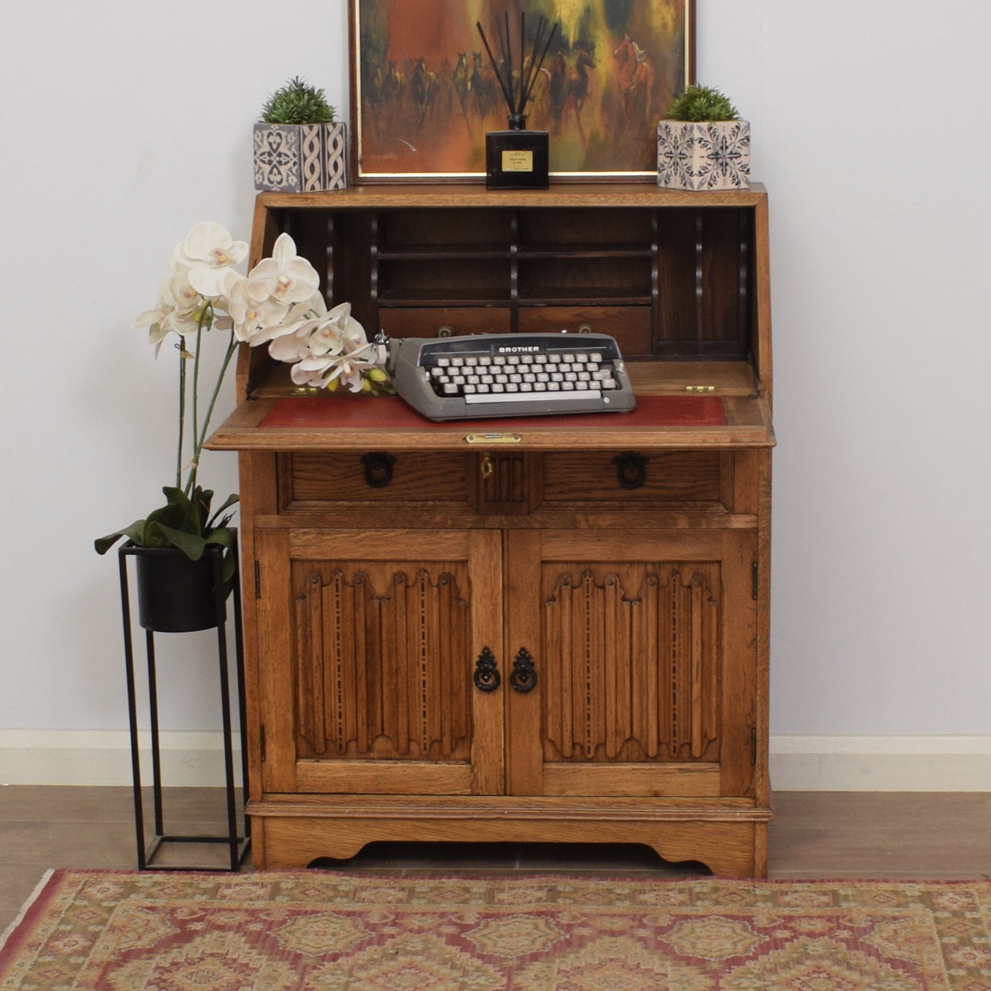 Restored Oak Bureau