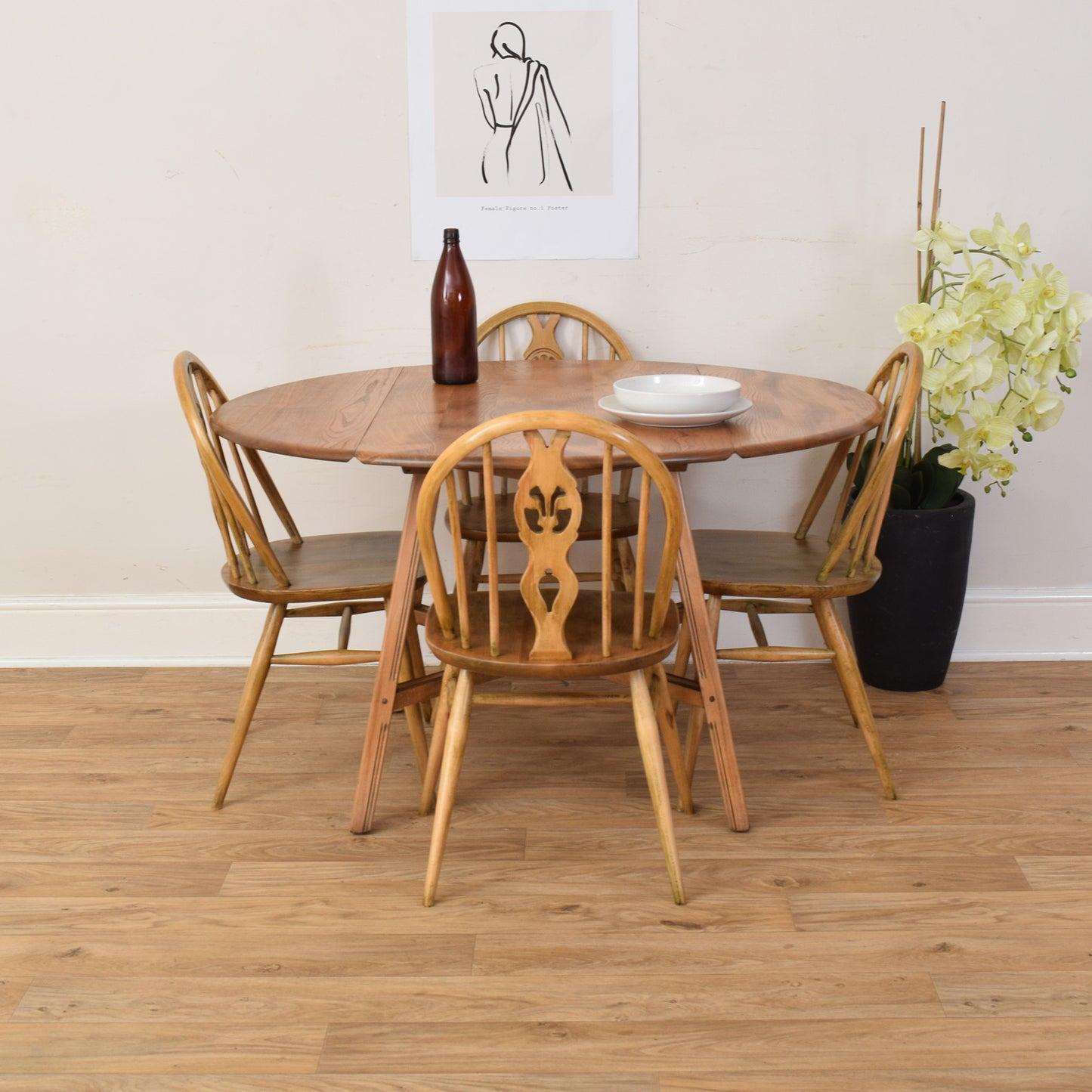 Ercol Table And Four Chairs