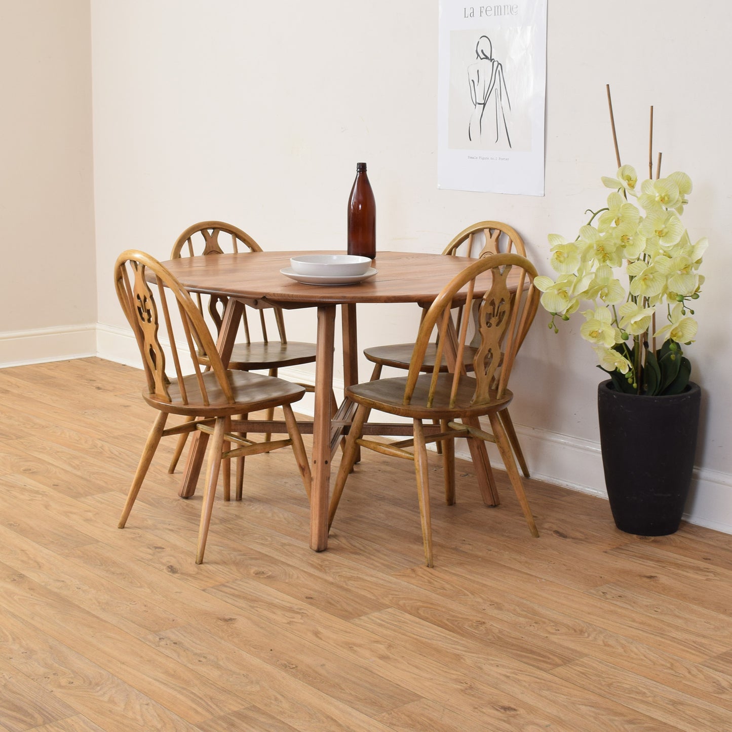 Ercol Table And Four Chairs