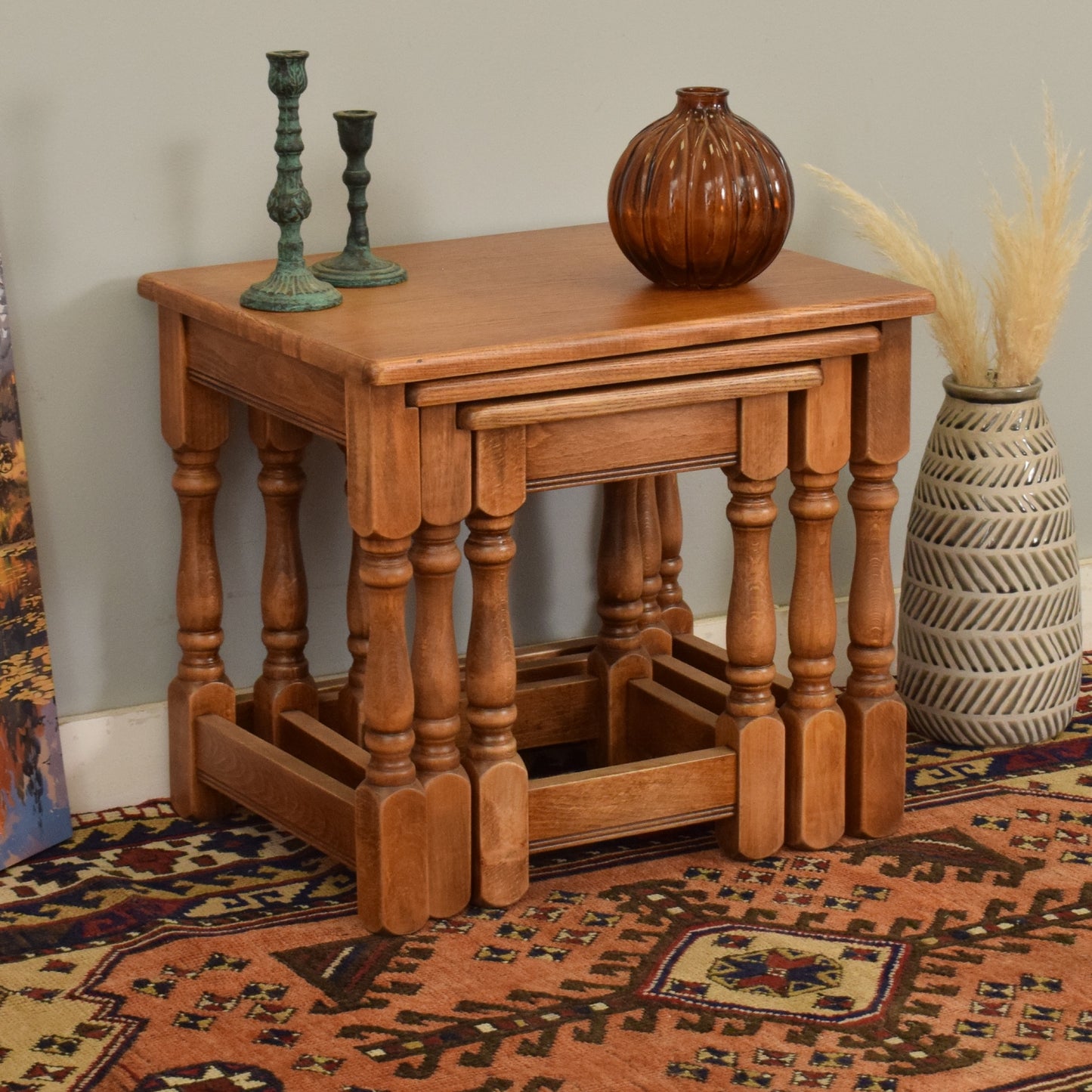 Restored Nest of Three Tables