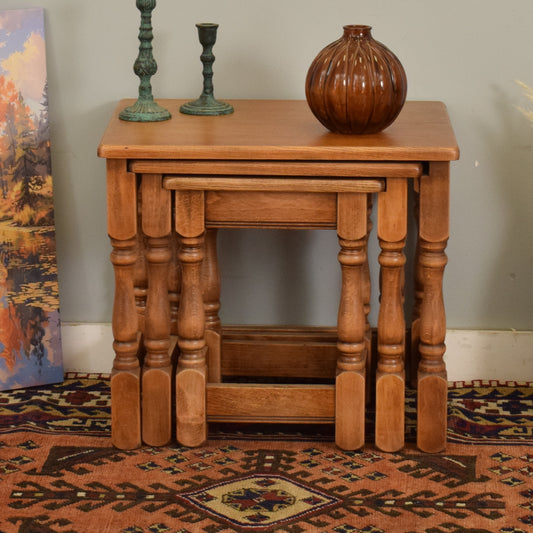 Restored Nest of Three Tables