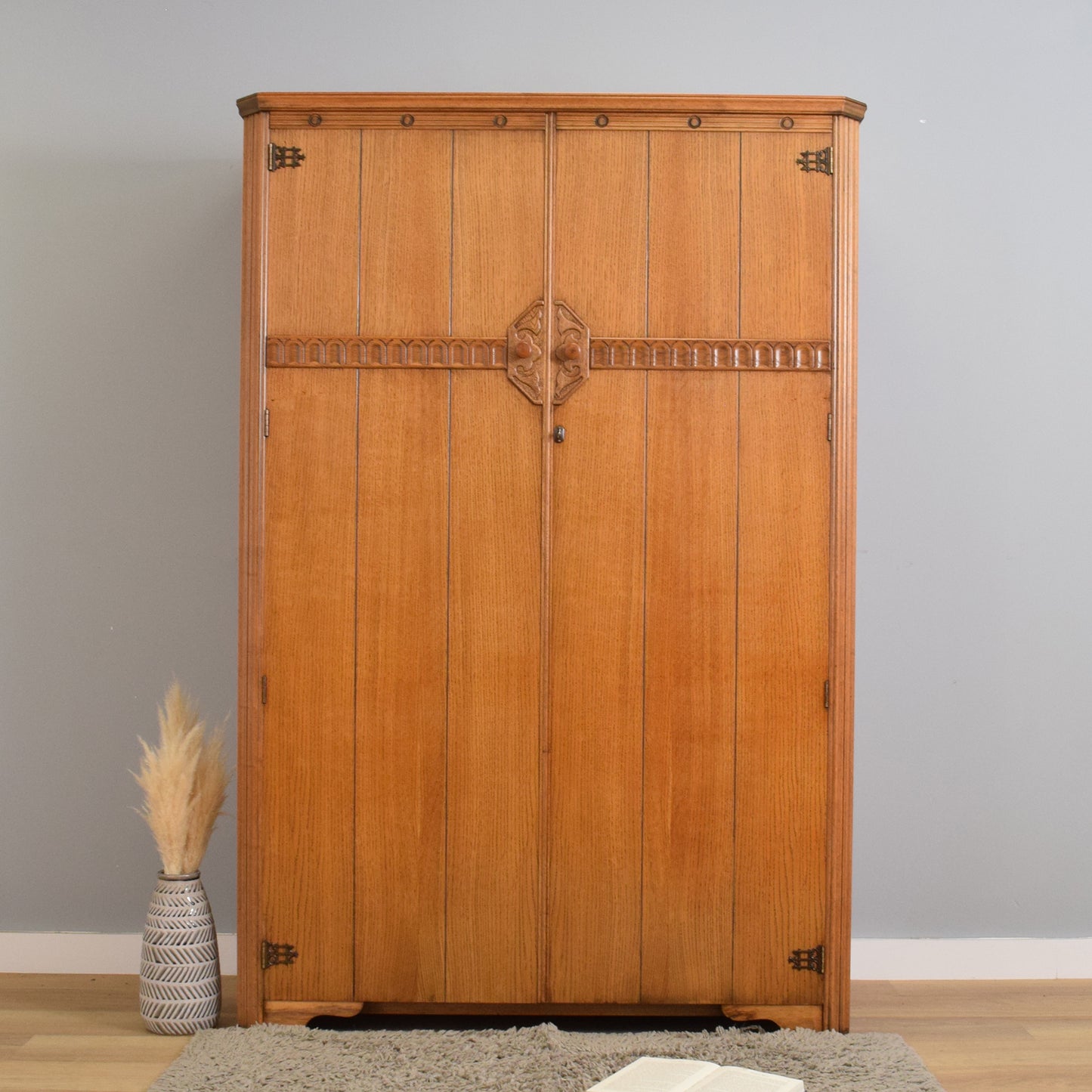 Restored Oak Ladies Wardrobe