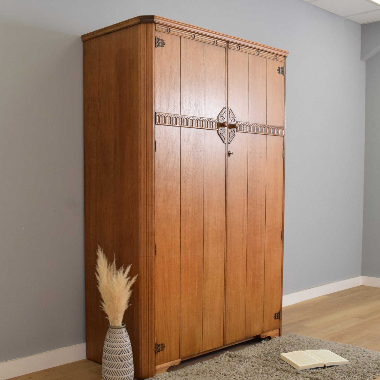 Restored Oak Ladies Wardrobe