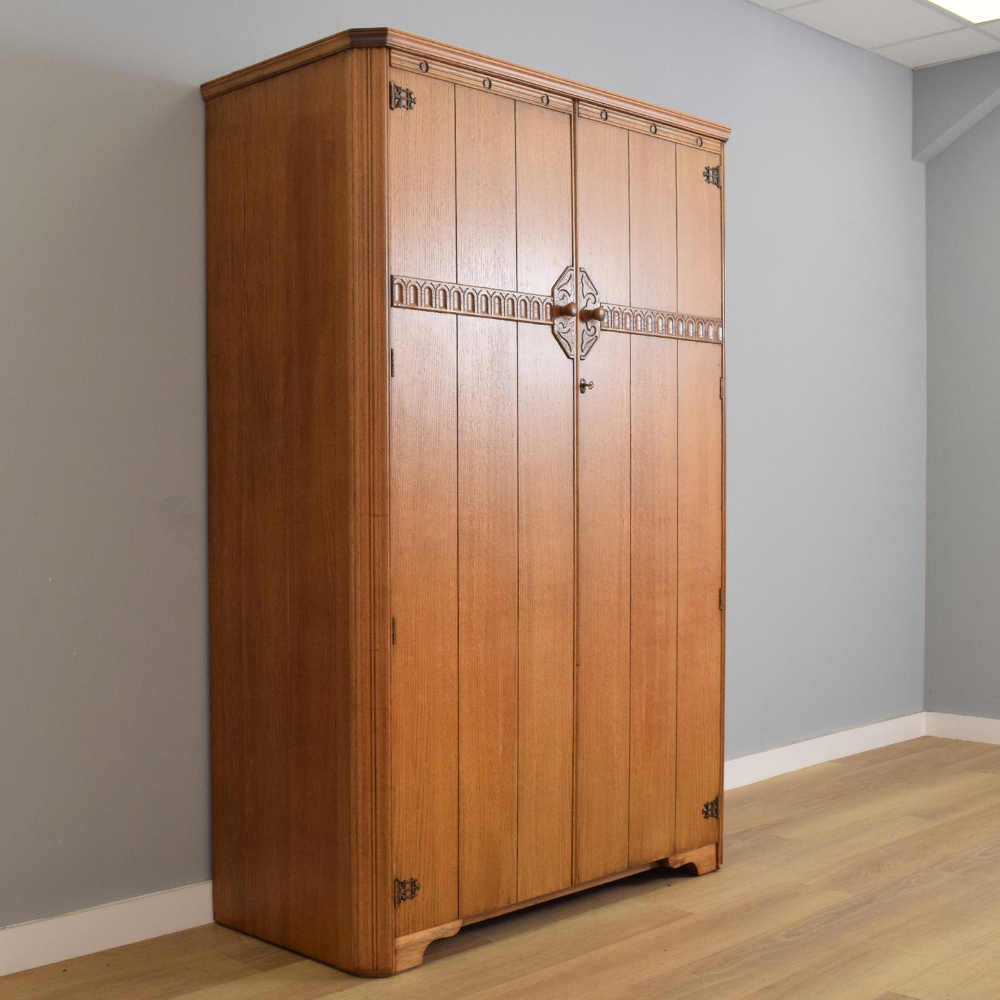 Restored Oak Ladies Wardrobe