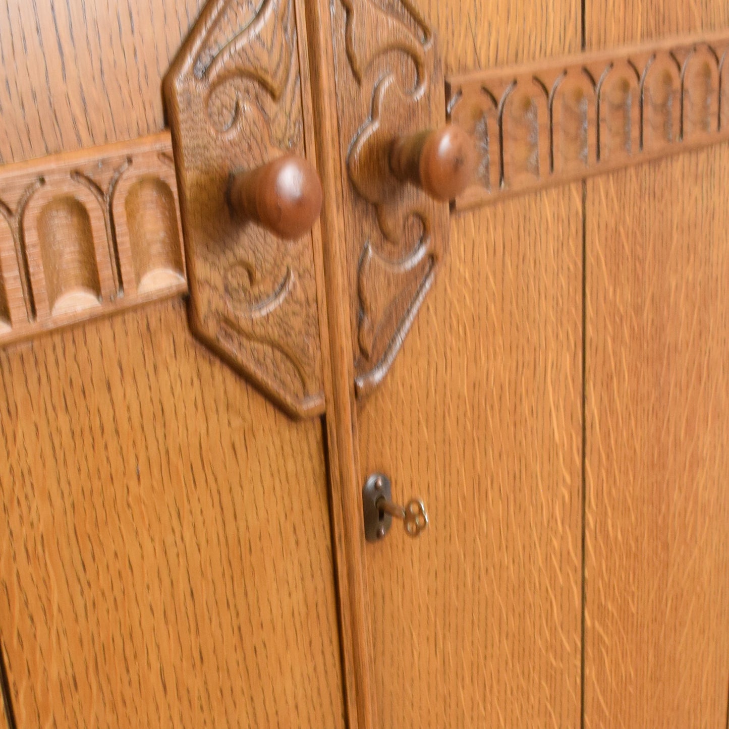 Restored Oak Ladies Wardrobe