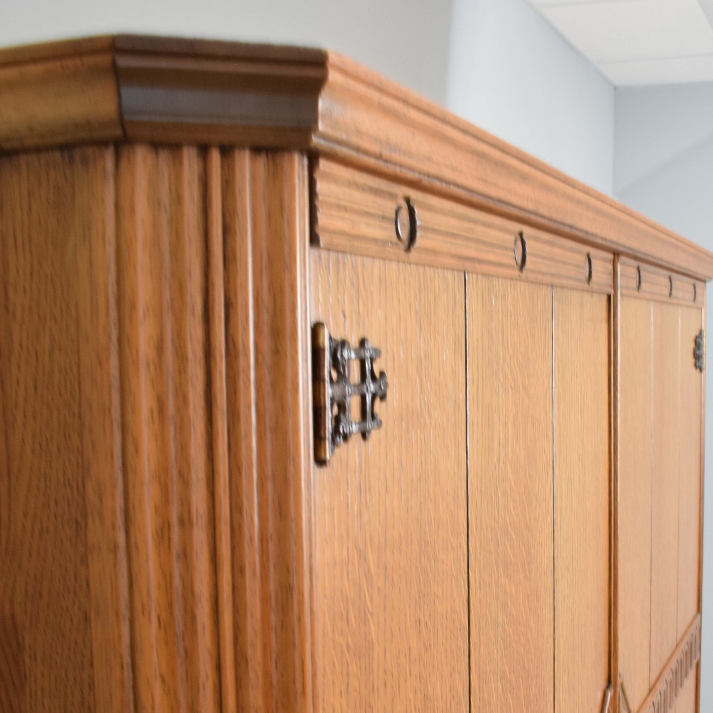 Restored Oak Ladies Wardrobe