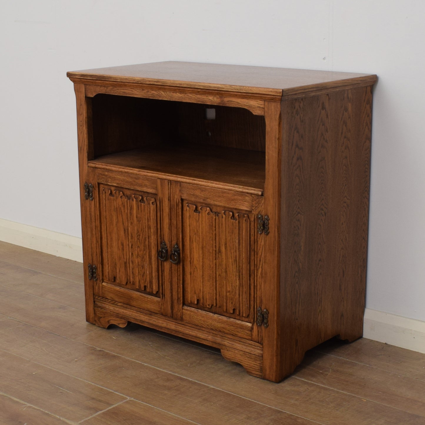 Restored Oak TV Cabinet