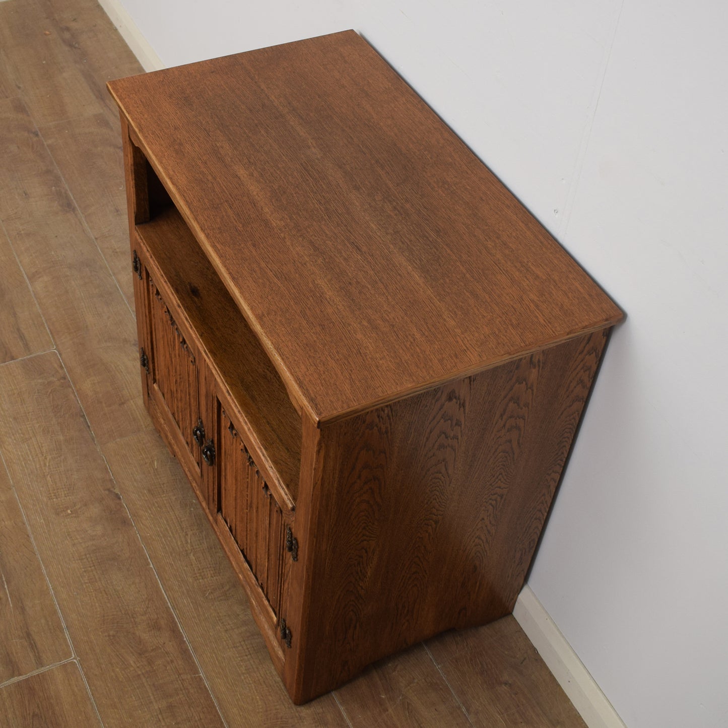 Restored Oak TV Cabinet