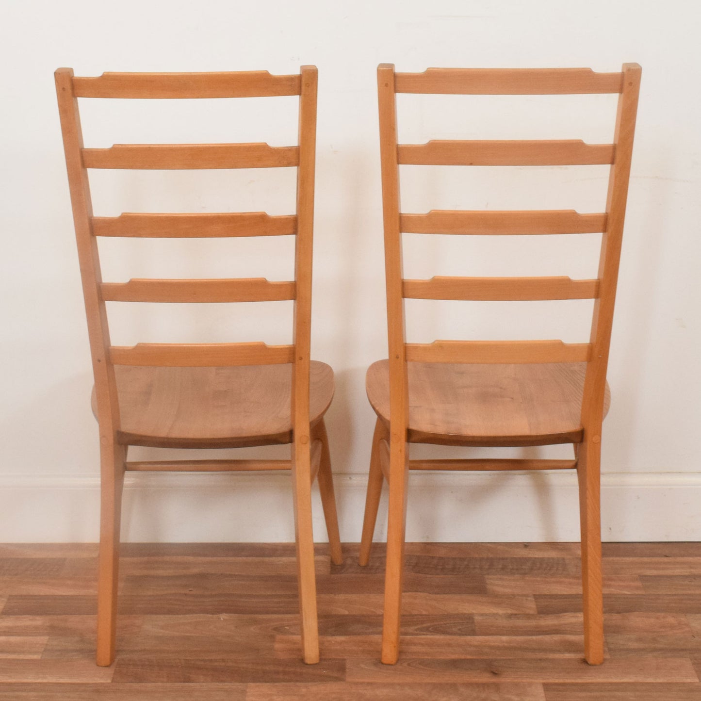Pair of Ercol Ladder Back Chairs