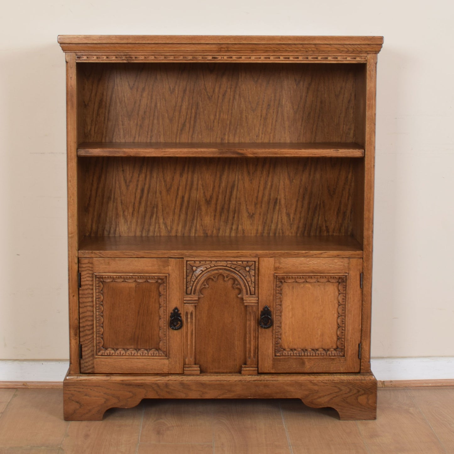 Oak Bookcase Cabinet.